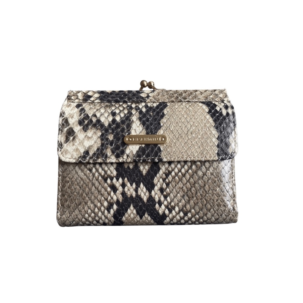 Brahmin snakeskin leather wallet - excellent condition